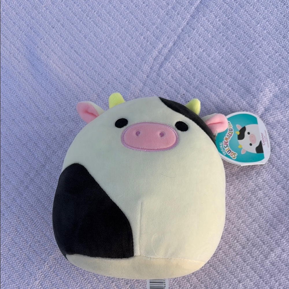 Squishmallows Black and White Cow Stuffed Animal